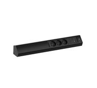 BACHMANN 932.107 - CASIA 2 3xUTE 1xUSB A/C 22W AEH SW - Steckdosenleiste