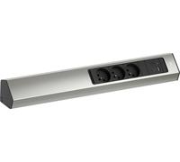 BACHMANN CASIA 2 3xUTE 1xUSB A/C 22W AEH aspect inox - Multiprise