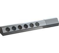 BACHMANN CASIA 4x contact de protection, interrupteur, USB-Charger, acier inoxydable