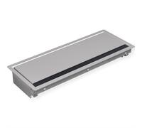 Bachmann CONI built-in frame long - Boîtier de montage aligné pour bloc multiprises - gris argenté, RAL 9006 (338.0205)