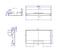 BACHMANN CONI HOLDER triple, noir RAL9005