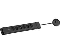 BACHMANN CONNECTUS 6xCEE7/3, 1xpoussoir à distance 2,0m CEE7/7 Noir