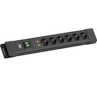 BACHMANN CONNECTUS 6xCEE7/3, 1xSPD 1xinterrupteur 2,0m CEE7/7 Noir