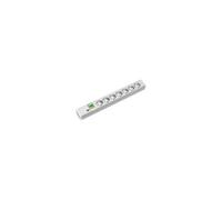Bachmann - Coupe-circuit (rack-montable) - CA 230 V - connecteurs de sortie : 7 - 1U - 19" - 2 m cordon - gris clair
