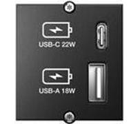 BACHMANN Custom Modul USB Charger Modul Typ A & Typ C 22W Quickcharge (917.227)