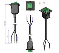 Bachmann Custom module - Knopfschalter - Schwarz