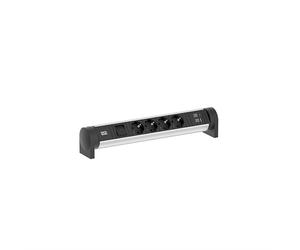 BACHMANN CYCLE Desk 4xCEE7/3 1xinterrupteur 1xUSB A/C 22W 0,2m GST18