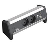 BACHMANN DESK 2x contact de protection 1x USB Charger