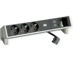 BACHMANN DESK 2 3x CEE7/3 1xUSB-Charger 1x CM (902.9964)
