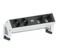 Bachmann DESK 2 - Bâti de prises - entrée, entrée GST18i3 - raccords de sortie : 2 - cordon de 20cm - Allemagne - blanc, RAL 9010 (902211)