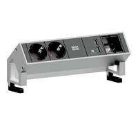 BACHMANN DESK2 2x Schutzkontakt 1x USB-Charger 1x ABD GST18, weiß
