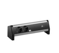 BACHMANN Desk 2X Contact de Protection USB C, Chargeur USB 60W GST18