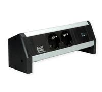 BACHMANN Desk 2X Contact de Protection USB C, USB Charger 30W GST18