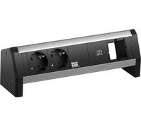 BACHMANN DESK 2xcontact de protection USB C, Chargeur USB 30W 1xABD GST18