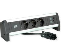 BACHMANN Desk1 3x contact de protection, USB-Charger, GST18 0,2m