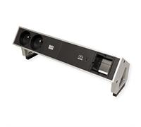 Bachmann Desk2 2Xute 1Xusb C 60W 1Xcm 0,2M Gst18 Inox