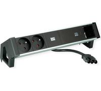 Bachmann Desk2 Alu Black 2Xute 1Xcm 1Xusbc 60W 0,2M Gst18