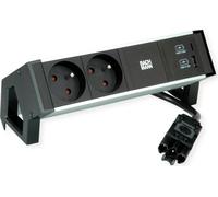 Bachmann Desk2 Alu Black 2Xute 1Xusb A&C 22W 0,2M Gst18
