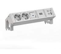BACHMANN DESK2 blanc 2xCEE7/3 1xUSB A/C 22W 0,2m GST18