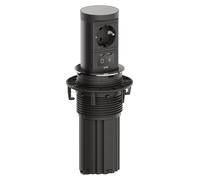 BACHMANN ELEVATOR2 1xCEE7/3 1xUSB C/C45W, finition en acier inoxydable, 2,0 m, AEH