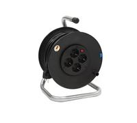 BACHMANN Enrouleur de câble 4x avec protection thermique, 25 m