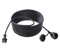 BACHMANN Extension 3G1,5mm² , H07RN-F caoutchouc/néoprène contact de protection, noir, 25 m