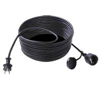 BACHMANN Extension 3G1,5mm², H07RR-F caoutchouc contact de protection, noir, 25 m