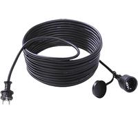 BACHMANN Extension 3G2,5mm², H07RN-F caoutchouc/néoprène contact de protection, noir, 10 m