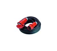 BACHMANN Extension 5G1,5mm² noir, H07RN-F CEE 16A rouge 400V, 25 m