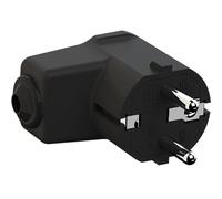 Bachmann Fiche coudée 960.102 – contact de protection polypropylène 250 V noir IP20