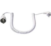 Bachmann H05VV-F 3G - Câble de rallonge d'alimentation - 2,0m - enroulé, formé - blanc - Allemagne (672.280)