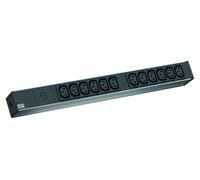 BACHMANN IT PDU ALU 19" 1U 12 x C13 femelle, câble d'alimentation C14 mâle