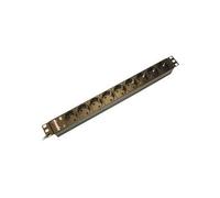 Bachmann IT PDU Basic - Coupe-circuit (rack-montable) - CA 230 V - entrée : power CEE 7/7 - connecteurs de sortie : 9 (power CEE 7/3) - 1U - 19" - 2 m cordon - noir