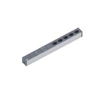 Bachmann IT PDU Basic - Rallonge (rack montable) - CA 230 V - Prises de sortie : 5 - 1U - 48,3 cm (19") - 2,0m - Suisse - noir (800.1261)