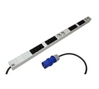 Bachmann IT PDU Basic - Unité de distribution d'alimentation (montage en rack) - CA 230 V - 1 phase - Prises de sortie : 20 (16 x IEC 60320 C13, 4 x CEE 7/3) - 1U - 3 m