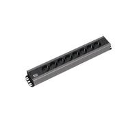 Bachmann IT PDU Basic - Unité de distribution secteur (rack-montable) - CA 230 V - monophasé - entrée : power CEE 7/7 - connecteurs de sortie : 8 (power CEE 7/3) - 2U - 19" - 2 m cordon -...