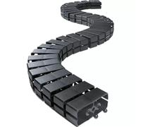 Bachmann KABELSCHLANGE Cube - Flexible Kabelleitung - 1 m - Schwarz