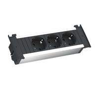 BACHMANN 927.000 KAPSA Prise triple encastrée avec câble d'alimentation / multiprise / prises de courant de sécurité