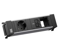 BACHMANN POWER FRAME : 1 prise CEE 7/3, 1 port USB-C (45 W), 1 câble CM de 0,2 m