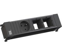 BACHMANN POWER FRAME 1xUTE 2xCM Profilé en plastique noir