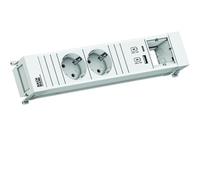 BACHMANN POWER FRAME 2xCEE7/3 1xCM 1xUSB A/C 22W 0.2m GST18 ws