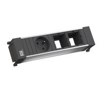 Bachmann POWER FRAME - Bloc multiprise - CA 230 V - Prises de sortie : 1 - noir (916.003)