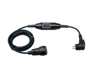 BACHMANN PRCD-S Lg : 3,15m 230V 16A 30mA, Rallonge à contact de protection H07RN-F 3G1,5mm