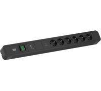 BACHMANN PRIMO 2 6xCEE7/3 1xGVS-Plus 1xinterrupteur 2,0m CEE7/7