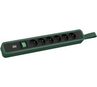 BACHMANN PRIMO 2 6xUTE 1xinterrupteur avec boucle 2,0m CEE7/7 RAL6028