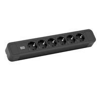 Bachmann PRIMO 2 - Steckdosenleiste - Ausgangsanschlüsse: 6 (6 x Spannung) - 2 m - Schwarz