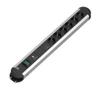 BACHMANN PRIMO 6xCEE7/3 1xGVS-Plus 1xinterrupteur 2,0m CEE7/7