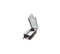 BACHMANN - Prise extérieure - Prise extérieure verrouillable pour fiche coudée avec 1 prise de contact de protection. Prise extérieure étanche pour cave et jardin. 16 A, 230 V, IP44