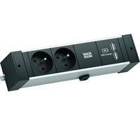 BACHMANN RAIL DE BUREAU 2xUTE 1xUSB Charger 2,0m GST18
