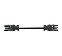 Bachmann Rallonge H05Z1Z1 3G 1,5 mm² 1,0 m Noir (375.081)